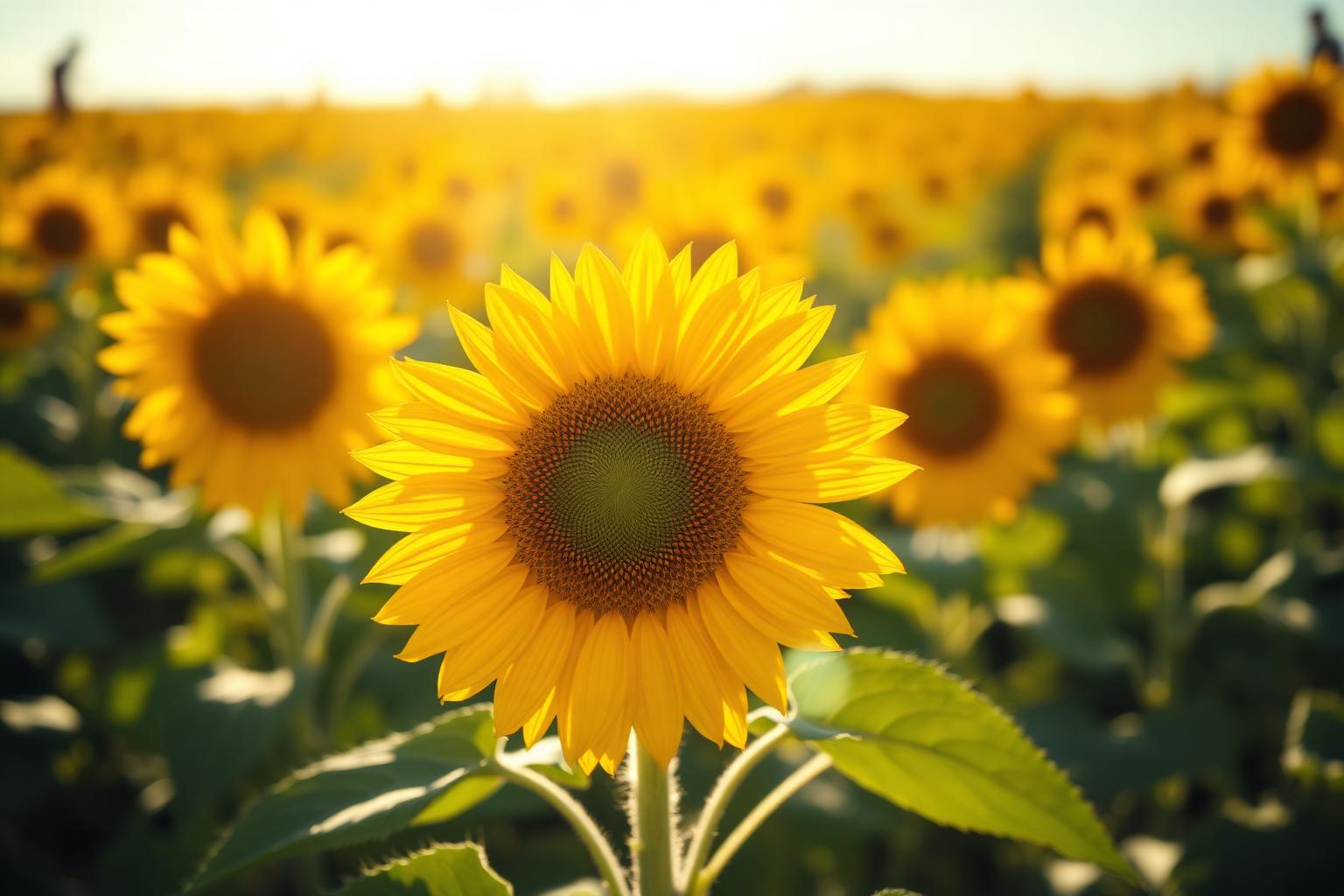 Sonnenblume im Sommerlicht